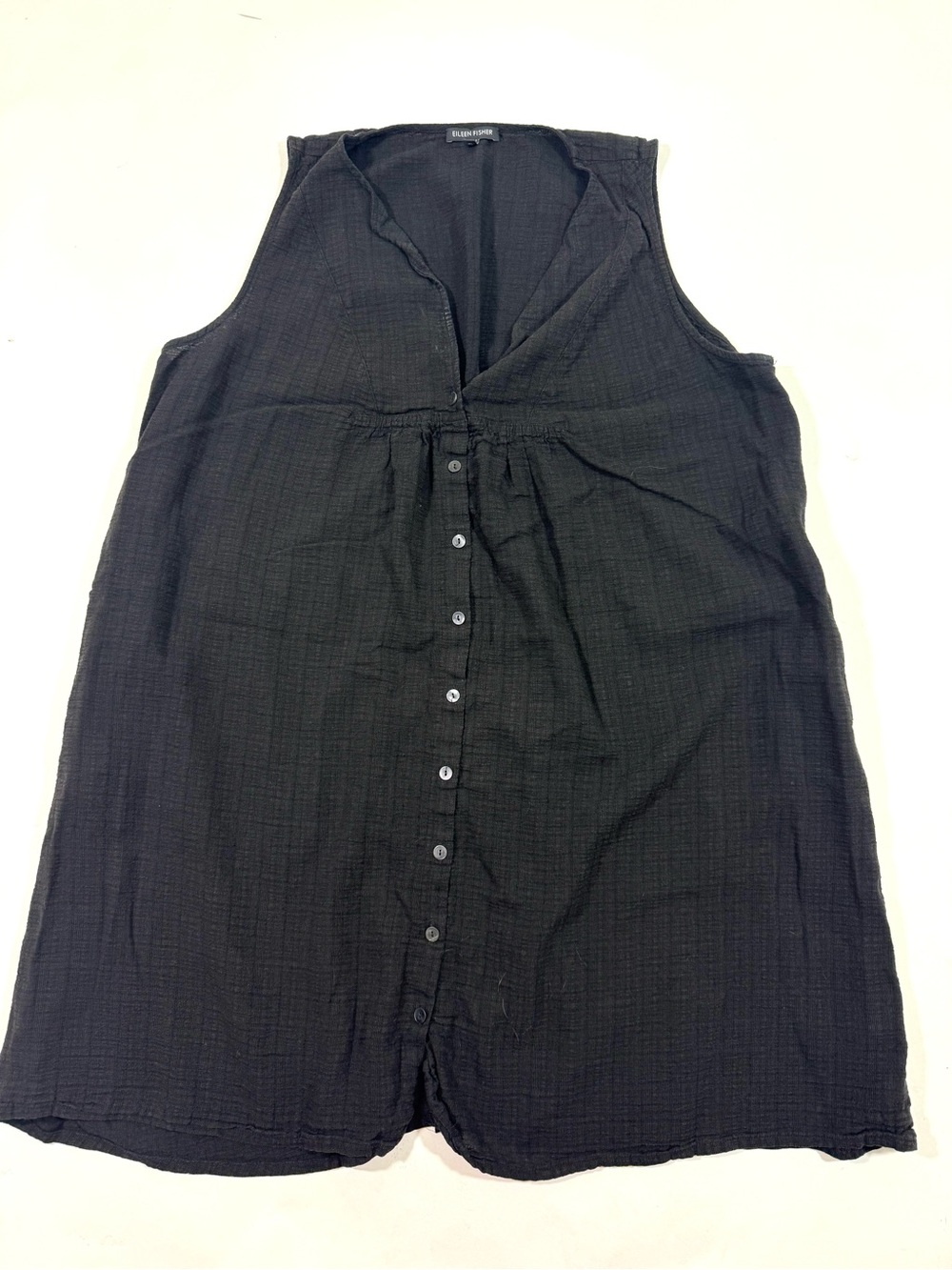 Eileen Fisher Crepe Basketweave A Line Tunic Dress